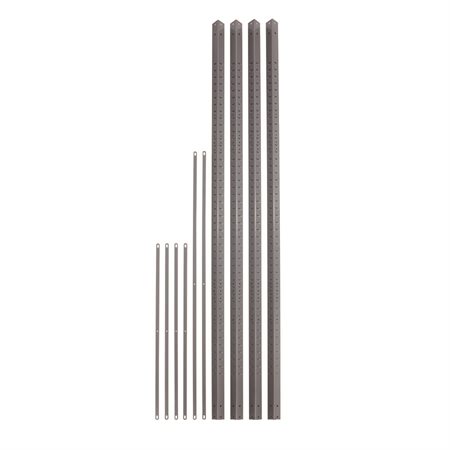 Ensemble de poteaux pour étagères industrielles