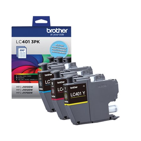 Ensemble de 3 cartouches jet d'encre LC4013PKS