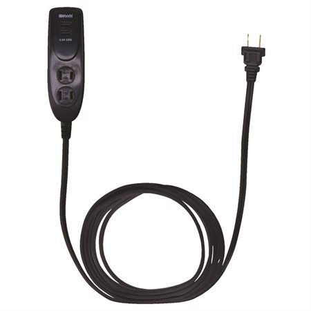 2 OUTLET DESKTOP POWER STRIP