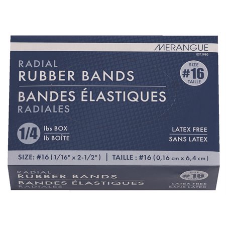 RUB.BANDS 16 25 LB LATEX FREE