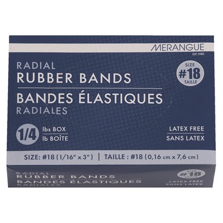 RUB.BANDS 18 25 LB LATEX FREE