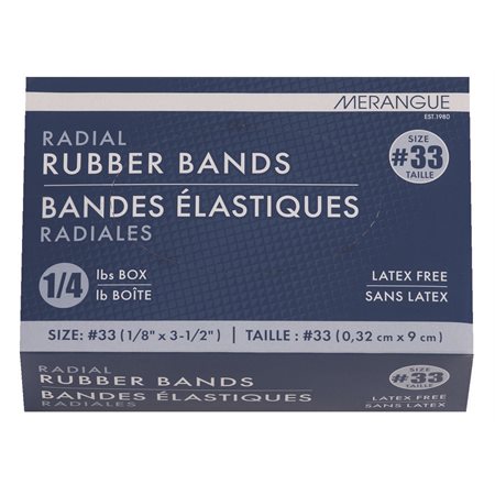 RUB.BANDS 33 25 LB LATEX FREE