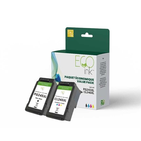 Remanufactured Ink Cartridges (Alternative to Canon PG245XL / CL246XL)