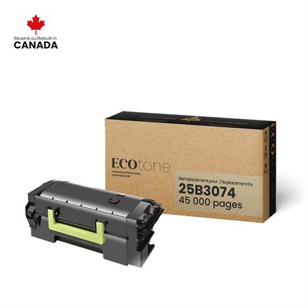 Cartouche de toner remise à neuf (Alternative à Lexmark 25B3074)