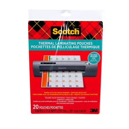Dry Erase Thermal Laminating Pouches