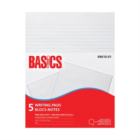 Writing Pad Wide Rule Letter