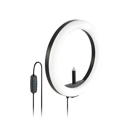 Éclairage annulaire bicolore USB avec support pour caméra Web