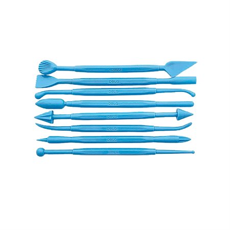 Outils d'argile à double extrémité en plastique