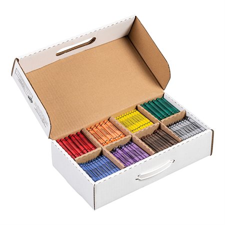 Crayons à dessiner en emballage de classe