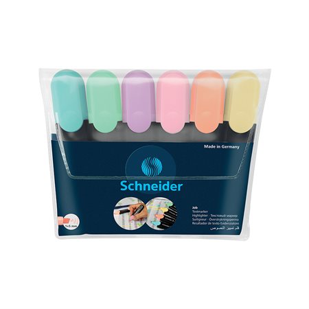 Job Pastel Highlighters Chisel Tip