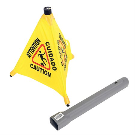 Pop-Up Safety Cone With Storage Tube