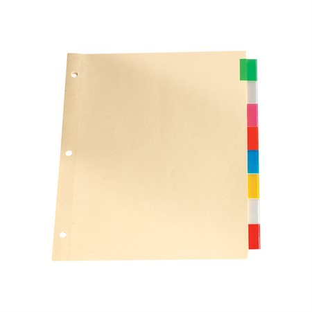 Insertable Indexes Assorted Colours 8 Tabs