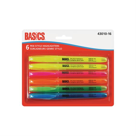 Pen Style Highlighters Assorted Colours