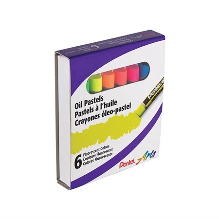 Pastels à l’huile de couleurs fluorescentes