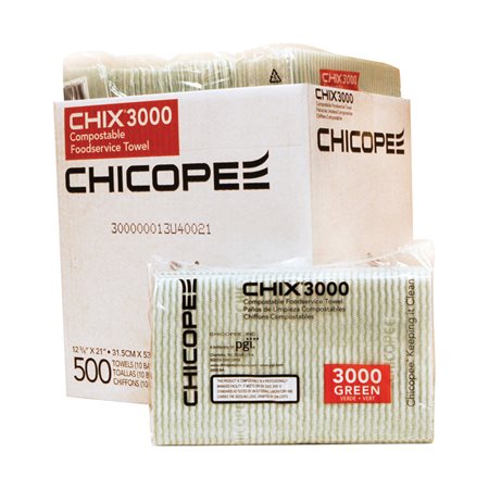 Lingettes compostables pour services alimentaires 3000