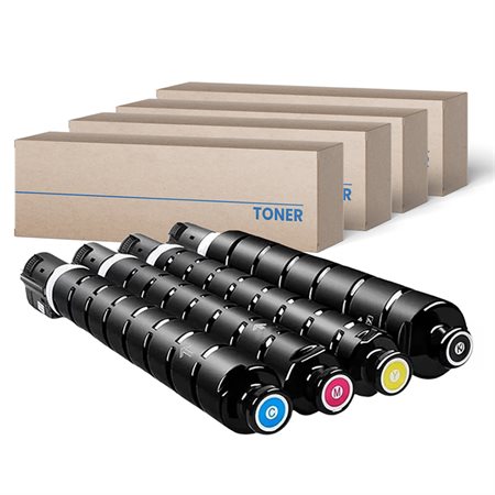 Ensemble de quatre cartouches de toner compatibles (Alternative à Canon GPR-53)