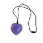 COLLIER MACHOUILLE COEUR MAUVE