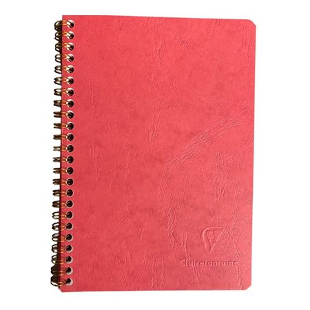 CLAIREFONTAINE - CAHIER SPIRALE "AGE-BAG" 5 X 8" ROUGE