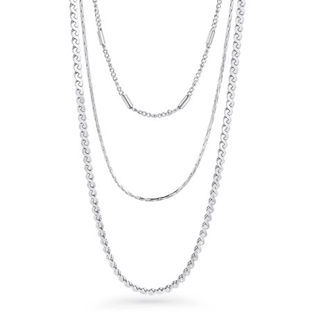 COLLIER "THEA" 15"-17"-19" ARGENT