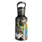 BOUTEILLE ALUM 500ml PAILLE "GAME ON" NOIR