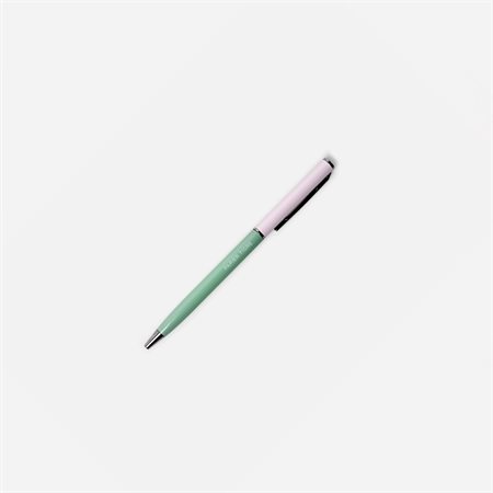 STYLO "PAPIER TIGRE" ROSE POUDRE-MENTHE